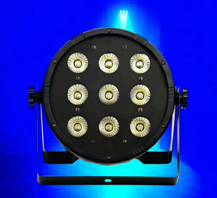 Стирка свадьба свет 9x12 Вт RGBW 4in1 DJ LED плоским Par этапа стирки 4 шт в партии