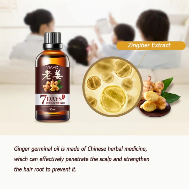

Conservation Ginger Essential Oil Anti-Hair Loss Treatment Nourish Repair Hair Growth Sessence Hair Loss Products