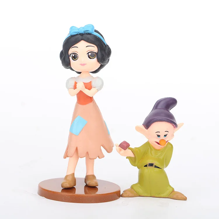 Игрушки Принцессы Диснея 8 шт./компл. 5-9 см Белоснежка и семь гномов фигурки