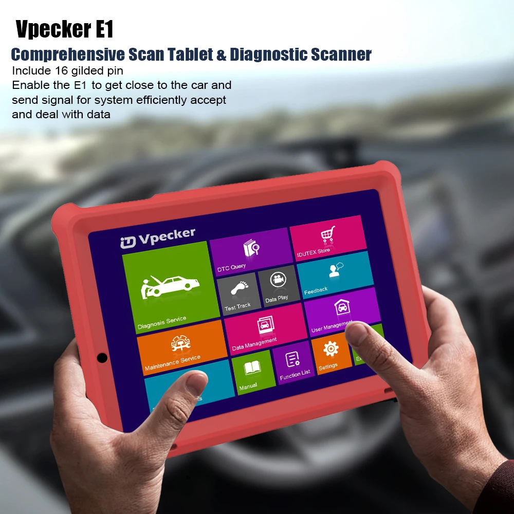 Vpecker E1 wifi автомобильный диагностический инструмент OBD2 сканер планшет для автомобиля ABS подушка безопасности SRS масло сброс Профессиональный сканер автомобильный OBD