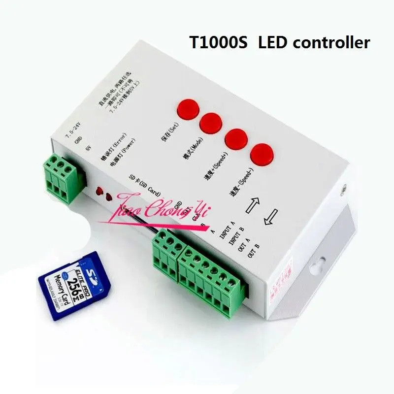 50 м 5050 RGB Dream Color 6803 Светодиодная лента + T1000S контроллер 12В 40А 500 Вт Мощность|rgb dream