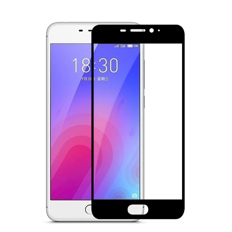 2.5D полное покрытие для Meizu M6 закаленное стекло Защита экрана стеклянная пленка на