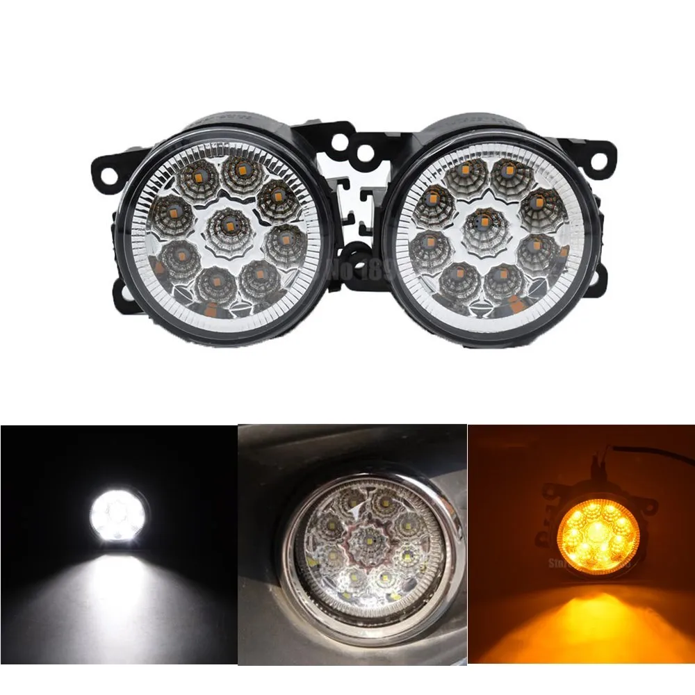 2 шт. светодиодный передние противотуманные фары стайлинга автомобилей круглый