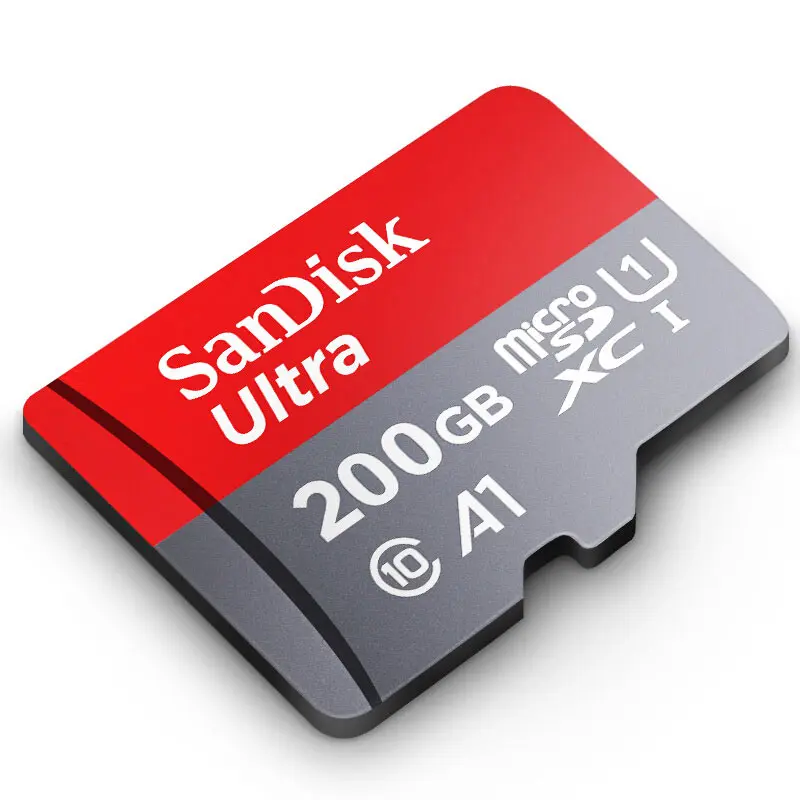 Оригинальная карта памяти SanDisk Micro SD 200 ГБ Ultra UHS-I C10 SDXC Microsd для смартфона LG V20 V30 Q6 Q8 G6