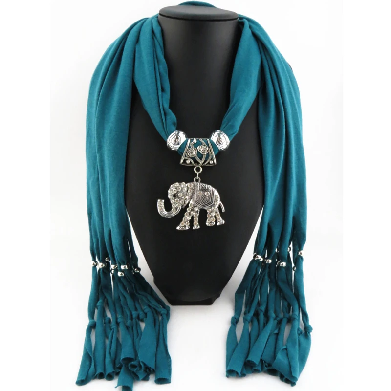 Женские шарфы RUNMEIFA красивые украшения из сплава со слоном | Аксессуары для одежды