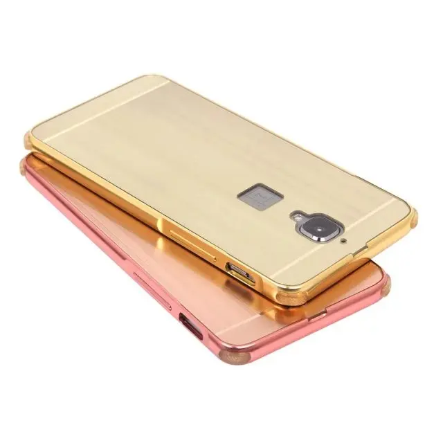 Для oneplus 3/три/один плюс 3/1 + 3 покрытие металла Алюминий бампер Матовый PC акрил 2 in1