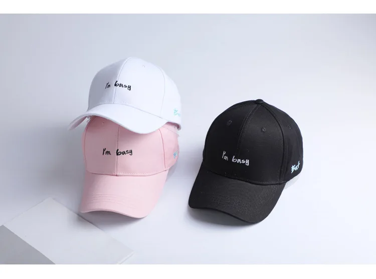 Пользовательские взрослые повседневные кепки Snapback модные буквы I'm Кепка с надписью "занято" для женщин и мужчин вышивка бейсбольная кепка s Спортивная Кепка Gorras