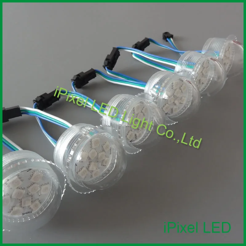 RGB светодиодные пиксели 9 шт. светодиодов dc12v SMD 5050 35/45 мм прозрачная крышка