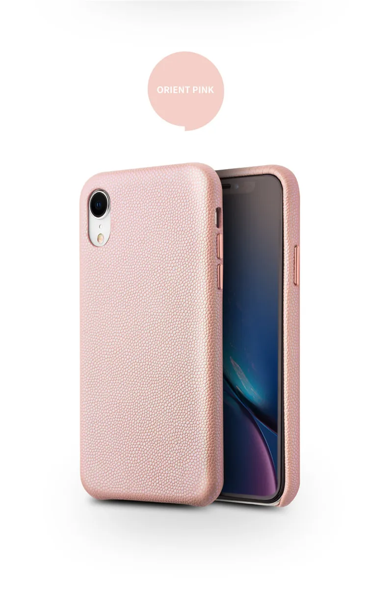 QIALINO ультра тонкая задняя крышка из натуральной кожи для Appole iPhone XR роскошный ручной работы Тонкий чехол для телефона для iPhone XR 6,1 дюймов