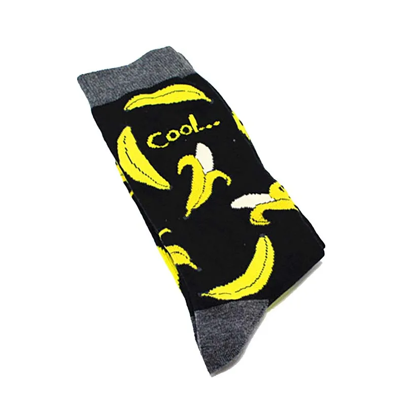 Прохладный Еда животного хип-хоп экипажа носки смешные Street Happy Socks Для мужчин Harajuku