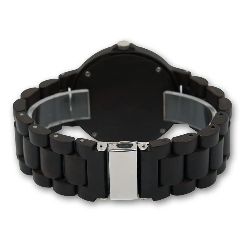 ELMERA мужские часы спортивные Кварцевые деревянные relogio masculino черные G Shock 2018 20 мм