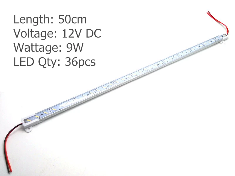 Жесткая светодиодная лента для бассейна 50 см IP68 9 Вт SMD 7020 36 светодиодов 12 В | Лампы