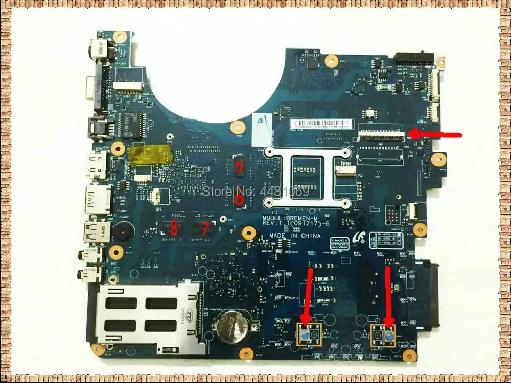Материнская плата для samsung R780 R728 материнская ноутбука HM55 |Материнские платы