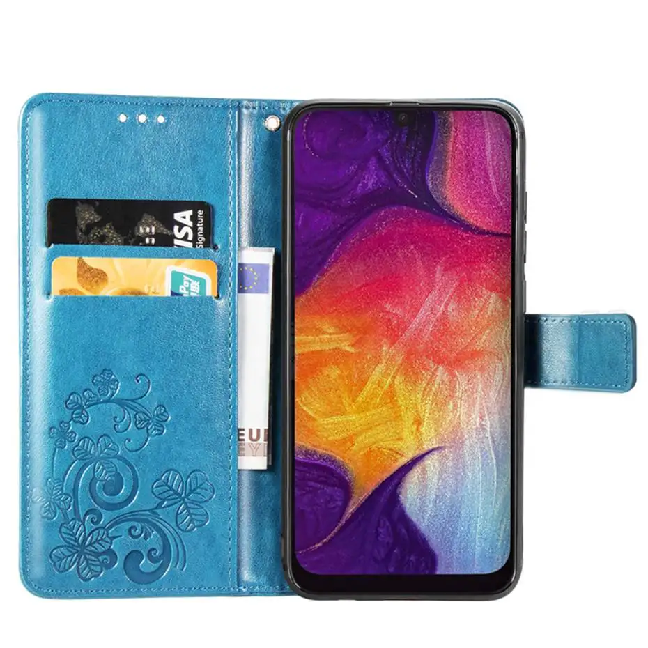 Чехол бумажник с откидной крышкой для Samsung Galaxy A50 A10 A30 A40 A70 кожаный чехол телефона