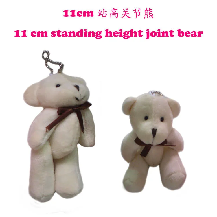 11 cm joint bear/tie/bear naked bear hot cartoon bouquet doll/handbags accessories super soft material|handbag evening|accessories ipadhandbag |