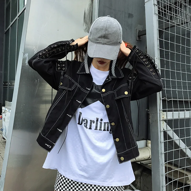 Куртка женская джинсовая в ковбойском стиле Повседневная Свободная верхняя