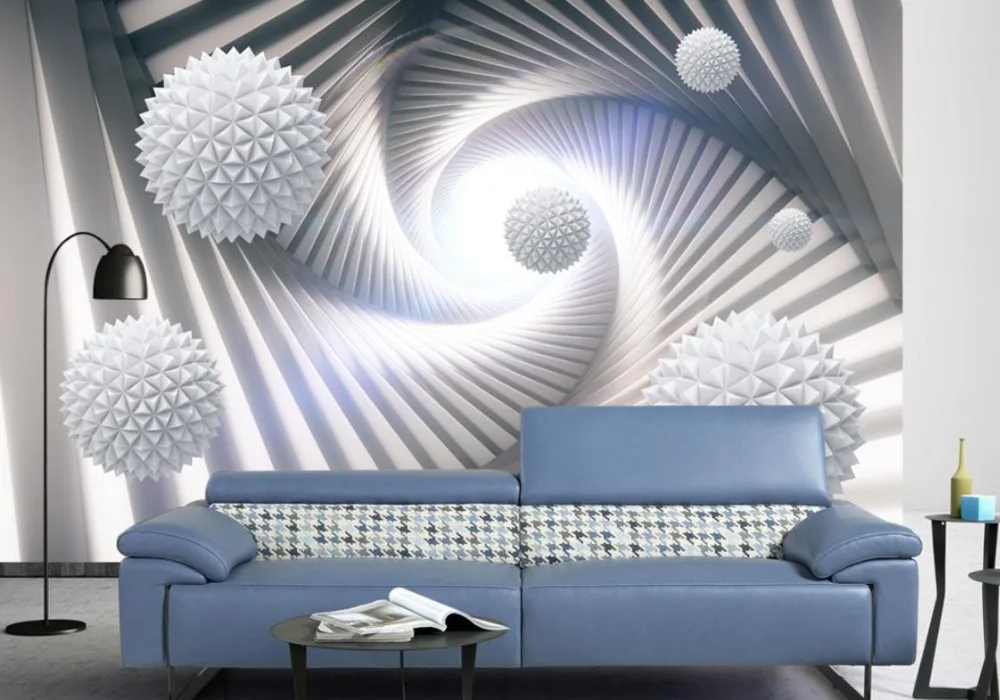 Абстрактные трехмерные обои с шариками для гостиной|3d wall paper|wall paper3d wallpaper |