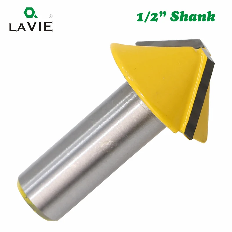 LAVIE 2 шт. 12 мм 1/2 твердосплавные режущие биты нож с плоским дном V образные фрезы
