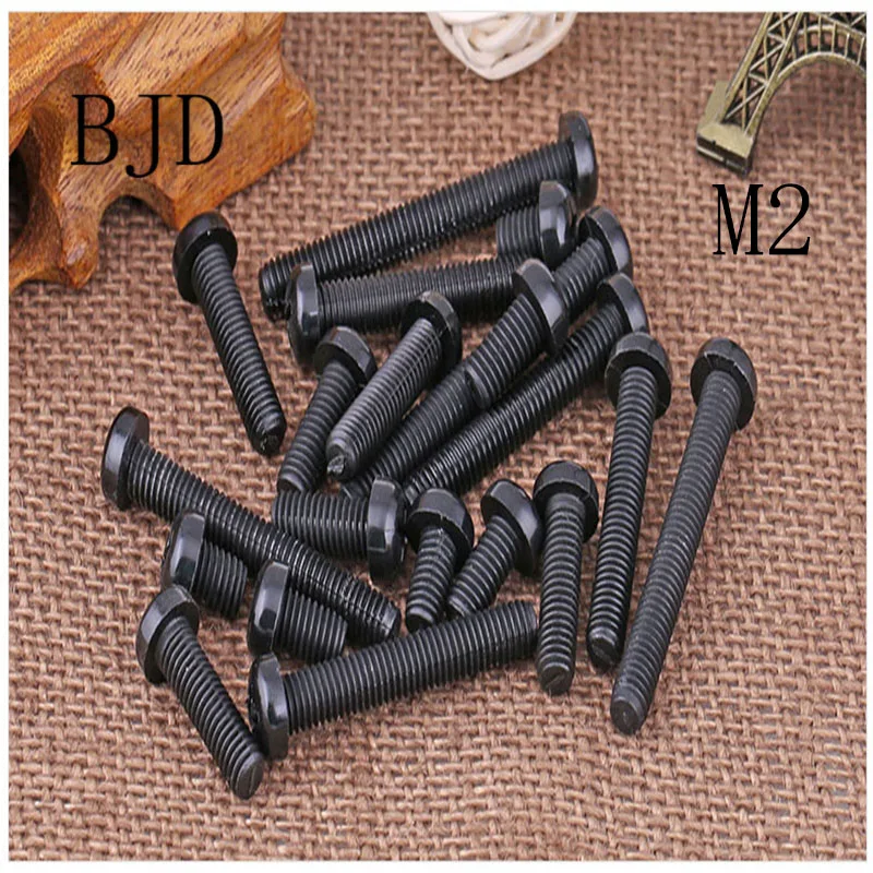 Винты нейлоновые черные с круглой головкой GB818 пластиковые 50 шт. m2 4 5 6 8 10 12