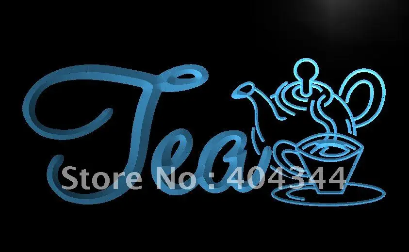 

LB094- OPEN Tea Product Cafe s NR LED Neon Light Sign home decor crafts