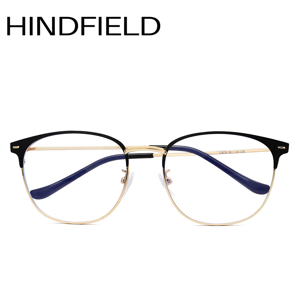 Hindfield компьютерные очки для женщин модная металлическая оправа синий светильник