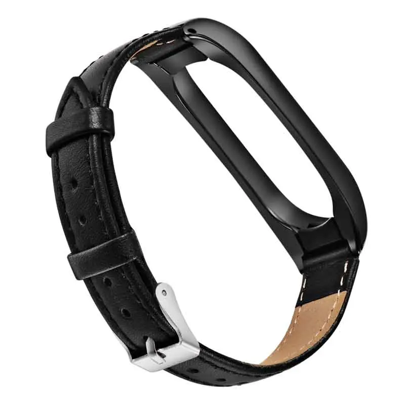 Цветной ремешок из натуральной кожи Pulsera Correa mi band 3 для Xiaomi mi Band 3 mi 3 Smart Bracelet спортивные наручные часы аксессуары