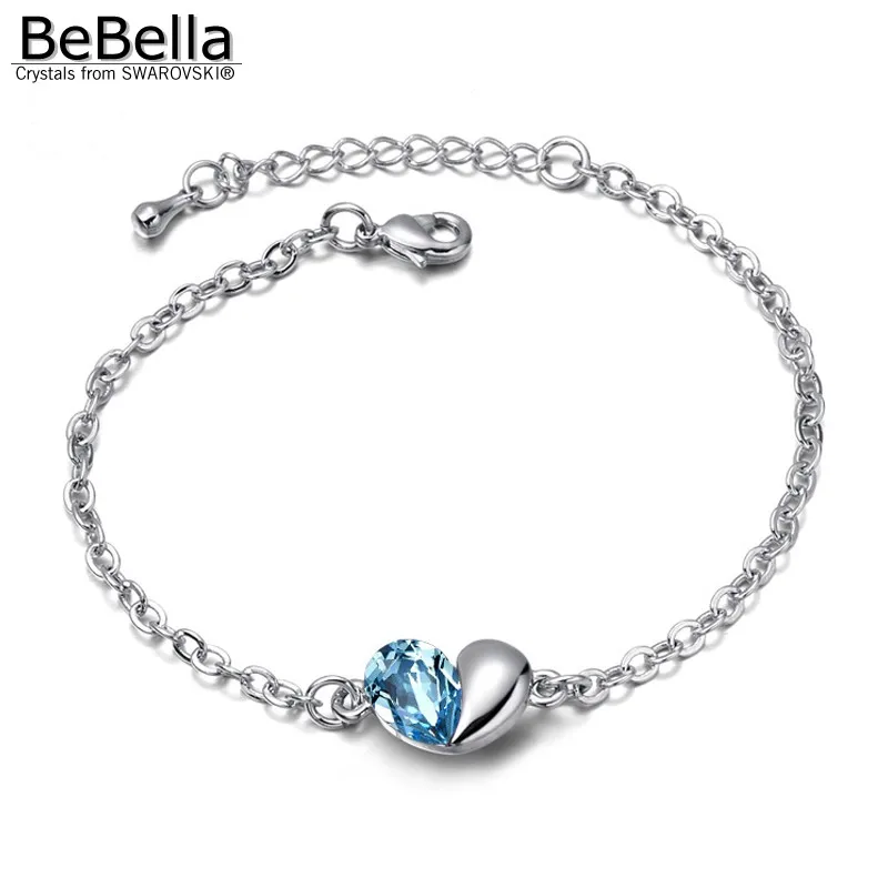 Женский браслет-цепочка BeBella браслет с кристаллами Swarovski ювелирное изделие для