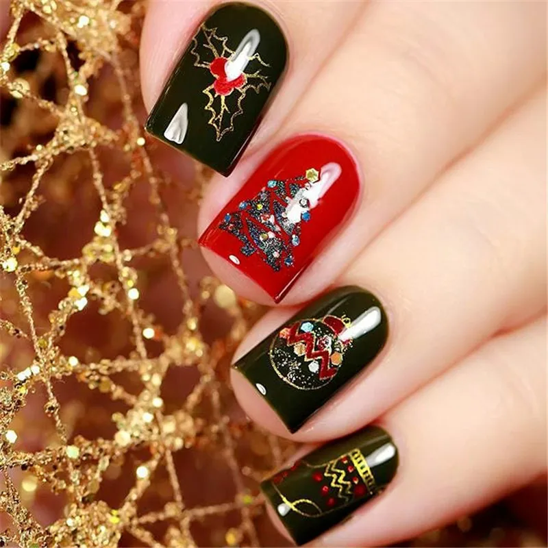 BORN PRETTY Xmas Bell Штамповка ногтей шаблон Снежинка Олень День благодарения год шампанское фейерверк ногтей штамп пластины