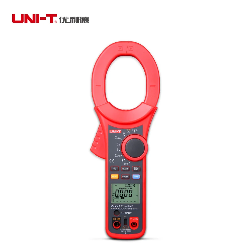 Uni-t UT221 profissional Backlight 2000A RMS Digital grampo metros W / multimetro teste de frequencia e ciclo | Инструменты