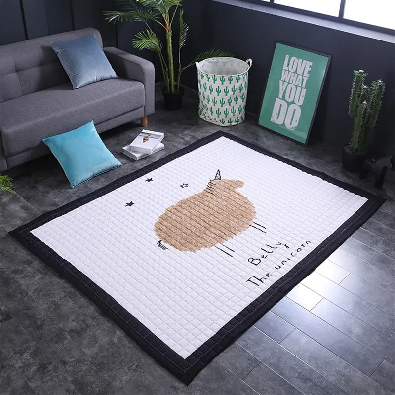 Мультяшный игровой коврик 150*200 см большой нескользящий для детской комнаты