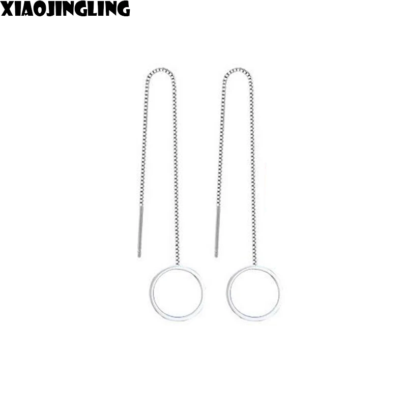 Xiaojingling Мода 2017 г. женщина ювелирных изделий Длинные уха линии в ожидании цепочки