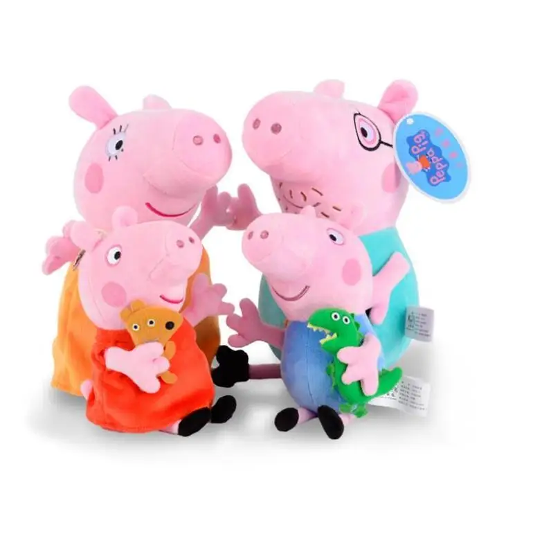 19 см Peppa Pig розовый свинья плюшевые игрушки высокое качество Лидер продаж мягкие