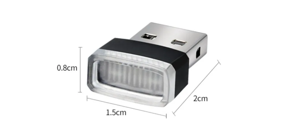 Светодиодные фары Mini USB Авто прикуриватели декоративные светильники лампы для