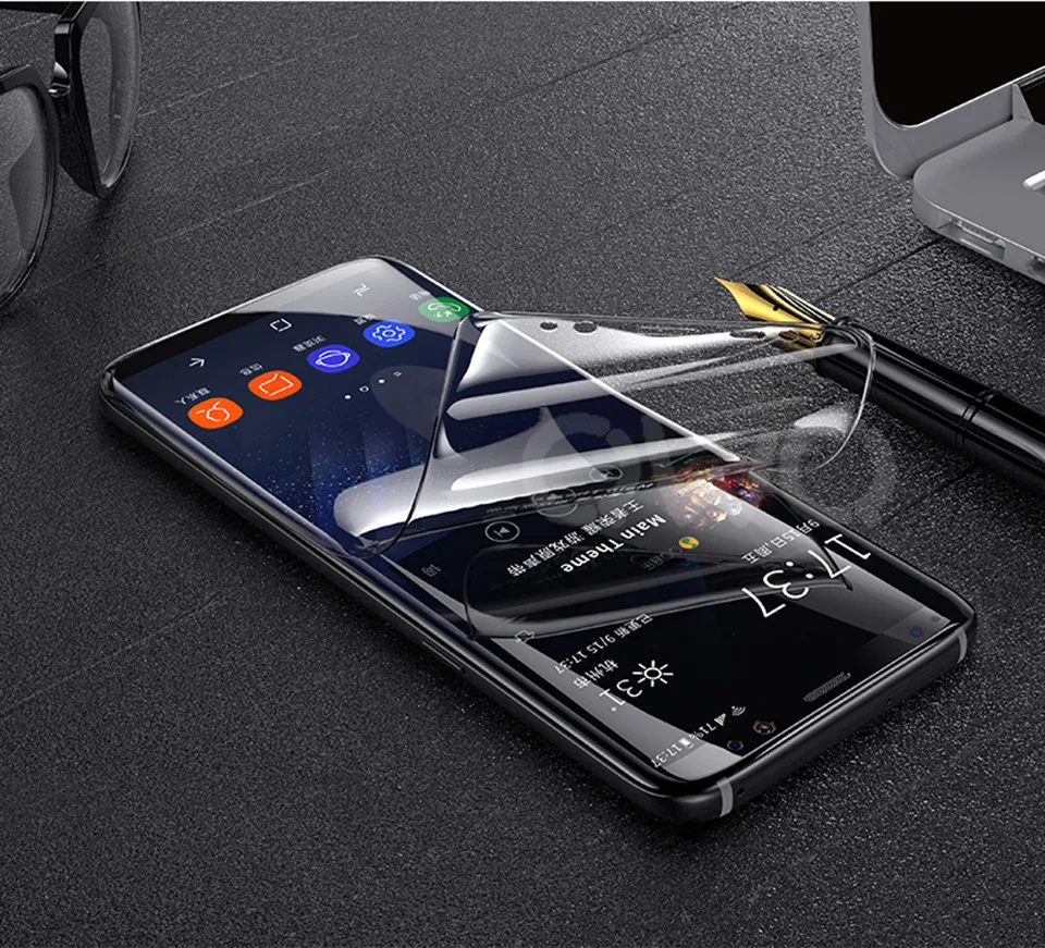 Полная защита Гидрогелевая пленка для samsung Galaxy S8 S9 Plus Note 8 HDD Защитная пленка для Galaxy A5 A7 16 S7 S6 Edge