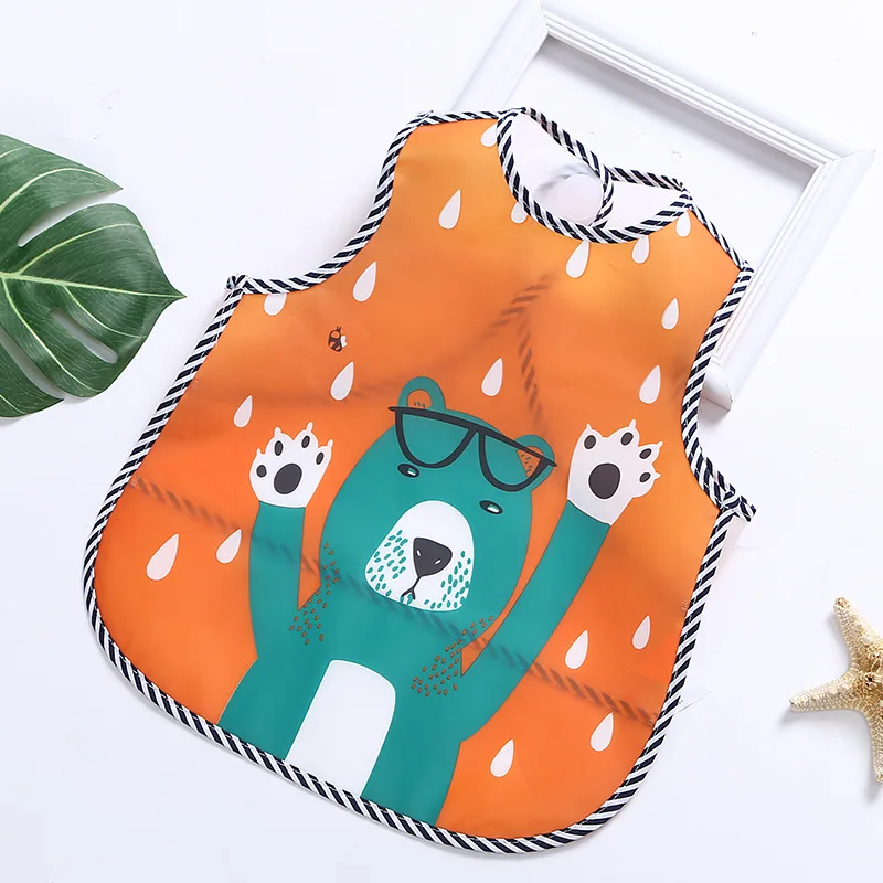 2019 New Waterproof EVA Baby Bibs Summer Kids Eating Burp Cloth Children Painting Cute Fox Bib Boys Girls Feeding Breastplate | Детская