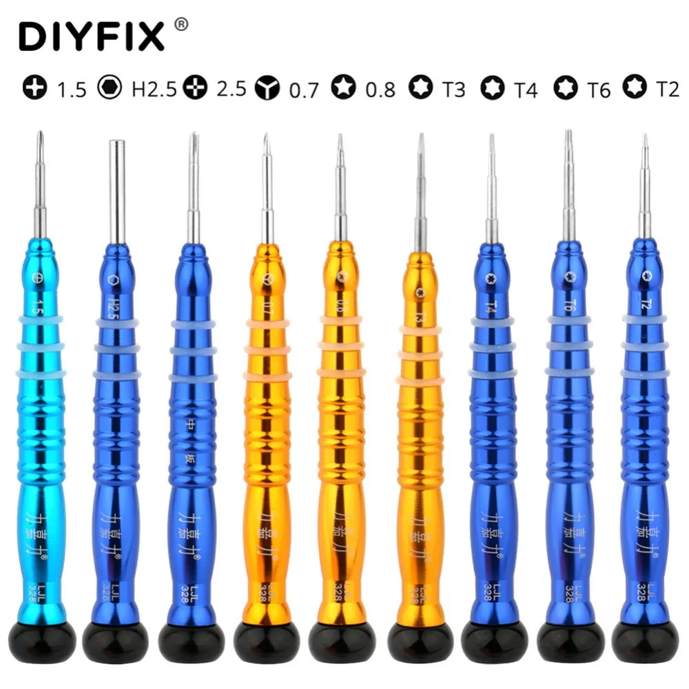 Прецизионная Магнитная отвертка DIYFIX 1 шт. для iPhone XS Max XR 8 7 6 6S Plus Y образный