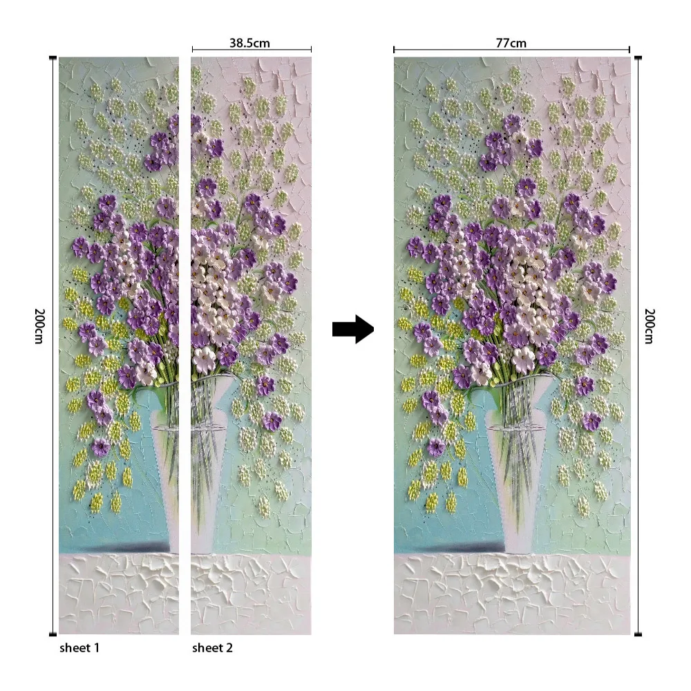 Креативные 3D F дверные наклейки DIY настенные самоклеящиеся обои съемный водонепроницаемый плакат наклейки s домашний Декор наклейки