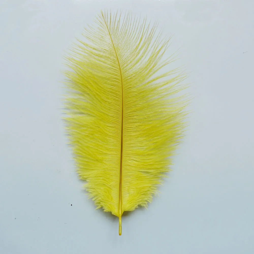 Yellow 10 шт. 15-20 см красивые дешевые страусовые перья для изготовления ювелирных изделий DIY Свадебные украшения Аксессуары свадебные украшения - Цвет: Yellow