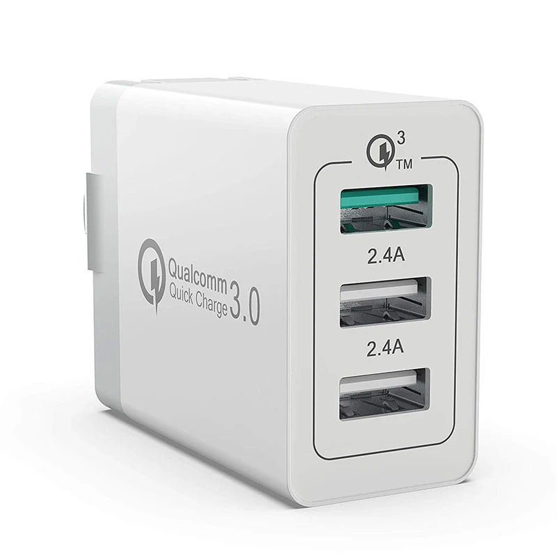 [QC 3,0+ 2 USB] быстрое настенное зарядное устройство 3 порта fo'r iPad зарядное устройство адаптер Qualcomm Quick Charge 3,0 дорожный разъем
