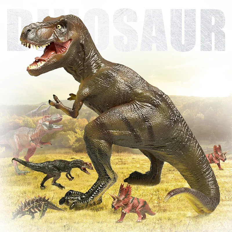 Детская динозавр игрушка динозавра Юрского периода Пластик модели T Rex аллозавр