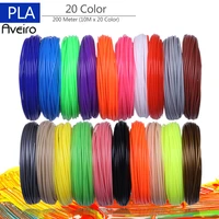 3d printer filaments 200 meters 20 colors 3d printing pen plastic threads wire 1 75 mm printer consumables 3d pen filament pla