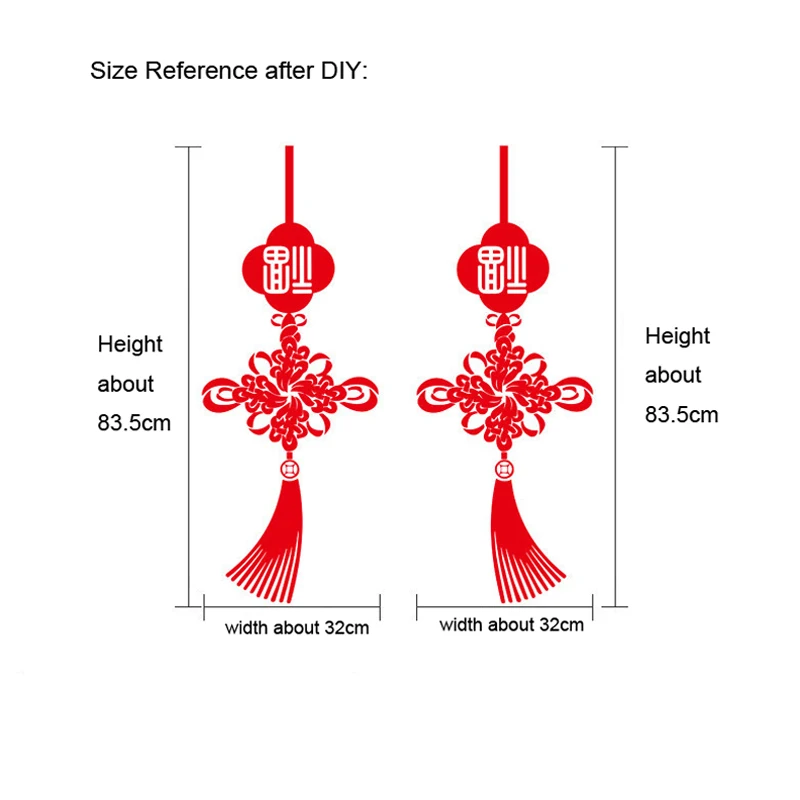 Креативные наклейки с благословением на новый год 2021 классический китайский