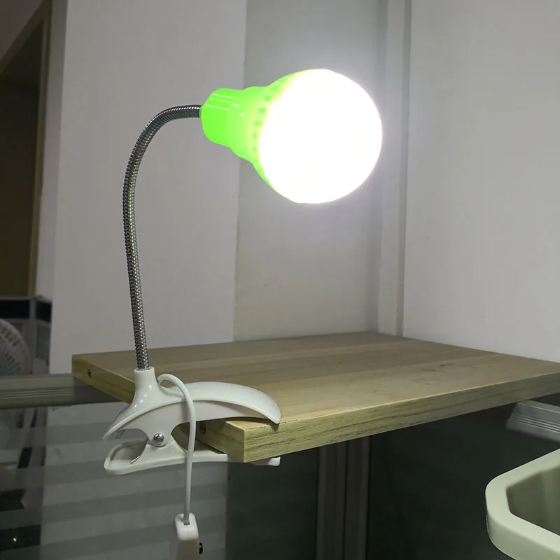 3 цвета светодиодный USB Ночной светильник лампа для книг гибкий чтения держатель