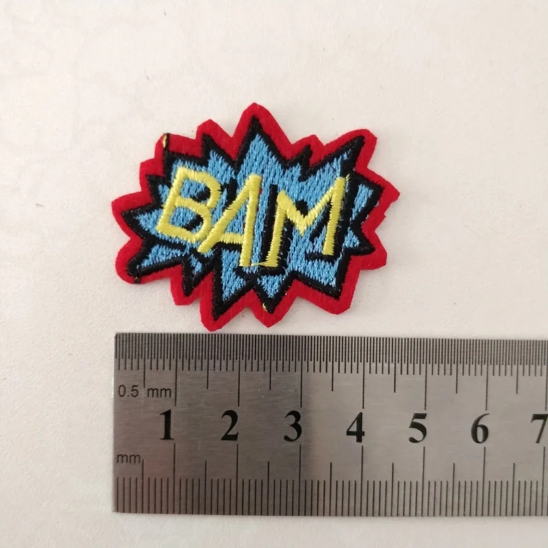20 шт. нашивки с надписью Bam |