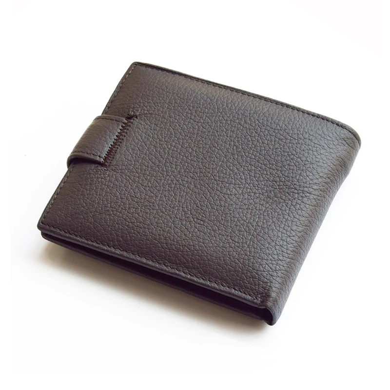 Мужской кошелек из натуральной кожи мужской с отделением для карт короткий