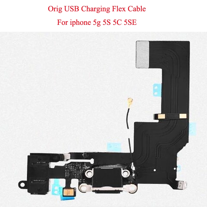 100 шт./лот USB зарядный порт док-разъем гибкий кабель + микрофон аудиоразъем для