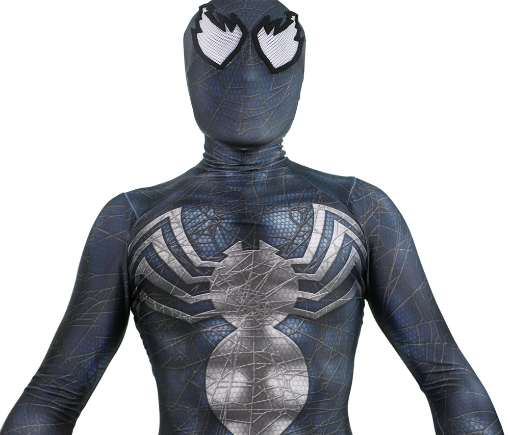 Веном Эдвард Брок Косплей Костюм Zentai паук супергерой шаблон боди костюм комбинезоны