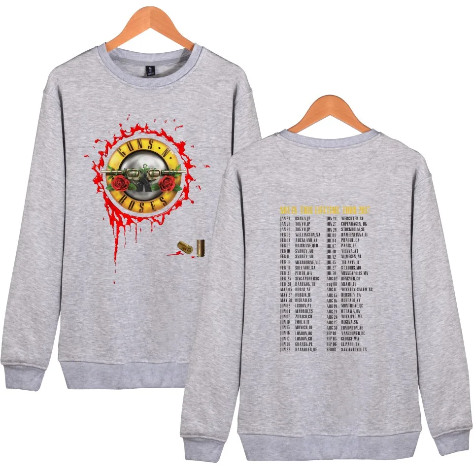 Рок-группа GUNS N ROSES толстовка осень зима модные толстовки с длинным рукавом толстовки для мужчин и женщин хип-хоп спортивный костюм Топы Одежда