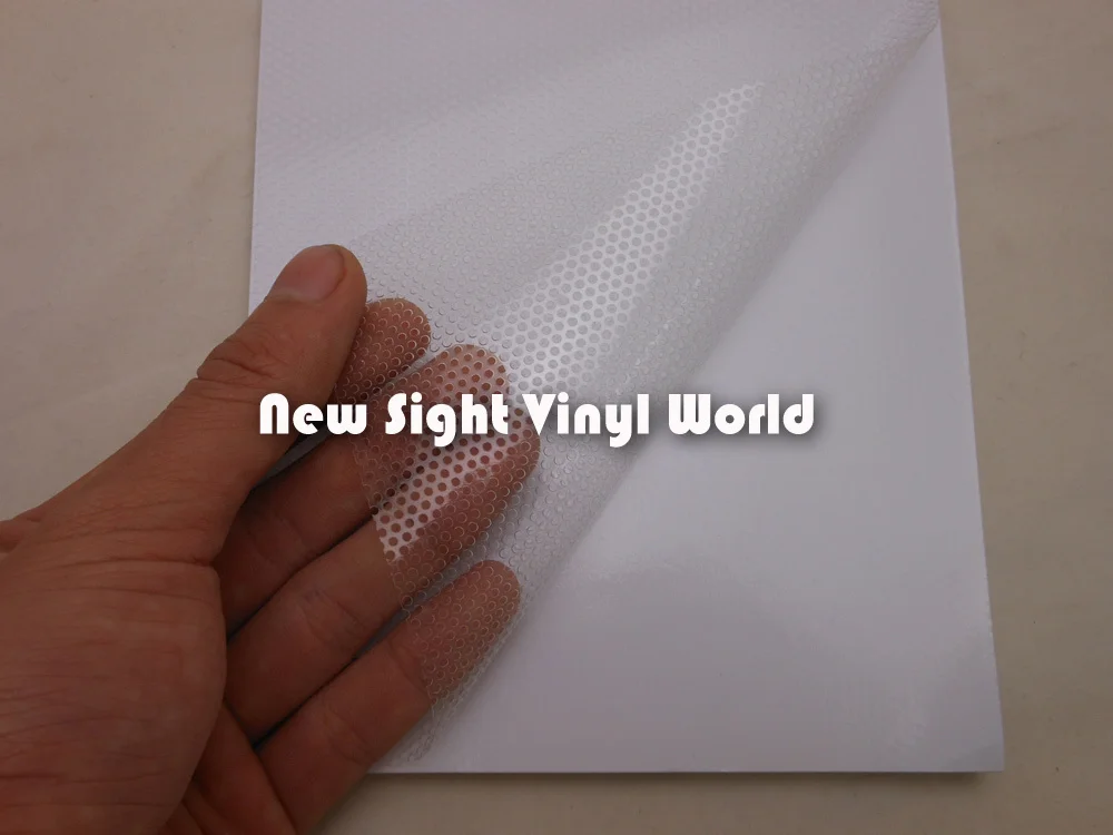 Печатная прозрачная двусторонняя виниловая пленка для окон перфорированная