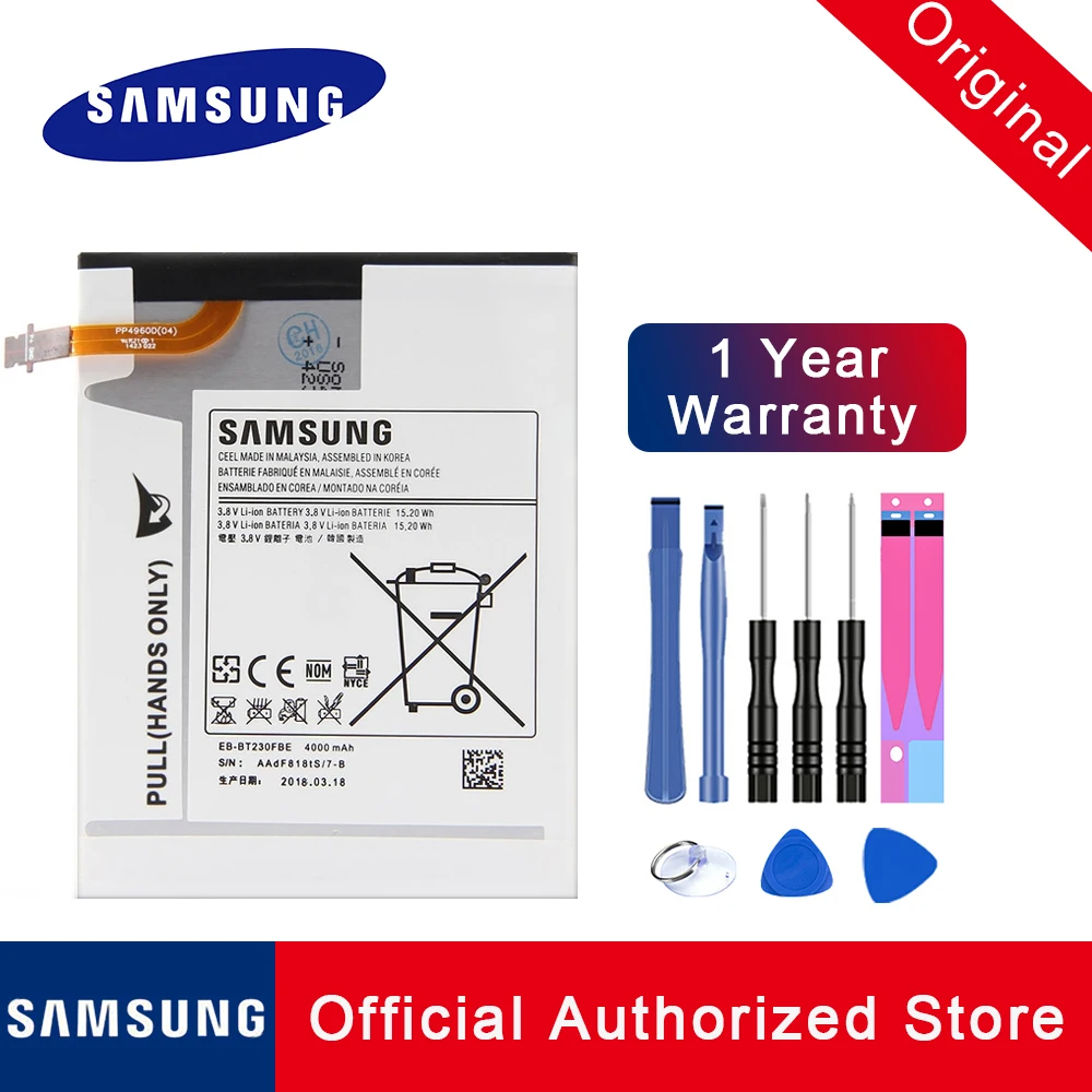 Оригинальный запасной аккумулятор для планшетов Samsung Galaxy Tab 4 7 0 дюйма T230 T231